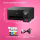 Epson ET-2865 imprimante multifonction A4 Wi-Fi EcoTank  équipée de réservoirs d’encre.