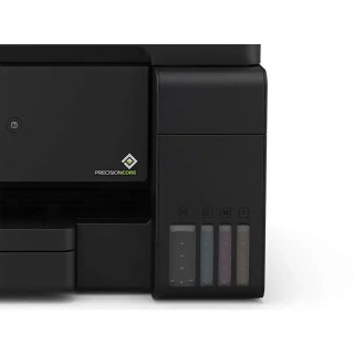 Epson ET-2861 imprimante multifonction A4 Wi-Fi EcoTank équipée de réservoirs d’encre.