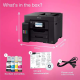 Epson  ET-5855  solution d’impression A4 EcoTank avec Wi-Fi, réservoirs d’encre et fax.
