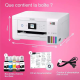 Epson ET-2856 imprimante multifonction A4 Wi-Fi EcoTank équipée de réservoirs d’encre.