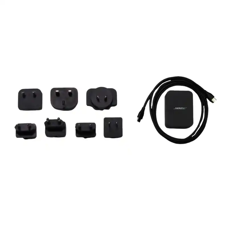 Bose Kit d’alimentation international adaptateur avec une sortie USB-C noir puissance 15 W (5 V, 3 A)