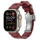 Apple Watch Ultra 2 GPS + Cellulaire - Boîtier Titane 49 mm - sport Kilim rouge