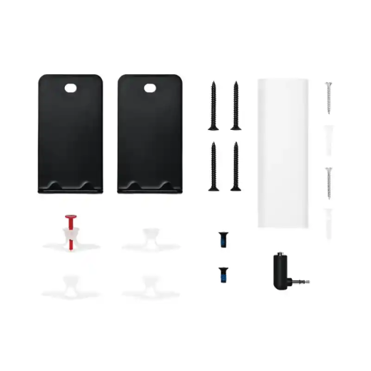 Bose Support mural pour barre de son noir conçu en acier de haute qualité pour un montage discret