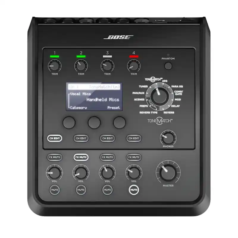 Bose Table de mixage ToneMatch T4S noir optimisée les musiciens systèmes sonorisation L1 et F1