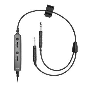 Bose Câble ProFlight Série 2 avec Bluetooth®, double fiche noir Utilise connecteurs standards 2 jacks