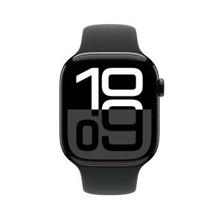 Apple Watch Series 10 GPS + Cellulaire - aluminium Noir de jais 46 mm - Bracelet sport