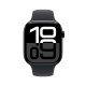 Apple Watch Series 10 GPS + Cellulaire - aluminium Noir de jais 46 mm - Bracelet sport