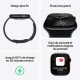 Apple Watch Series 10 GPS + Cellulaire - aluminium Noir de jais 46 mm - Bracelet sport