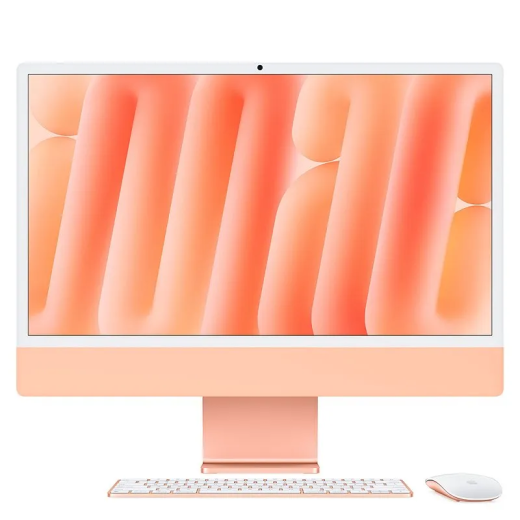Apple iMac 24" Puce M4 256 Go SSD 16 Go RAM CPU 8 - GPU 8 cœurs Orange - Garantie 1 An