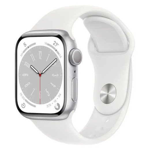 Apple Watch Series 8 GPS + Cellulaire - Boîtier en aluminium Argent 45 mm