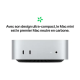 Apple Mac Mini - 512 Go SSD - 16 Go RAM - M4 - CPU 10  - GPU 10  - Garantie 1 An