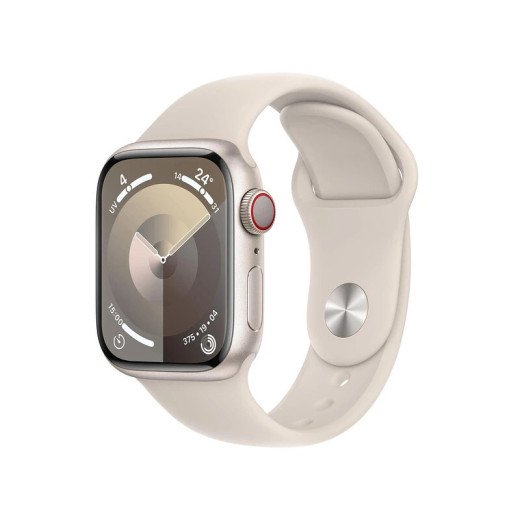 Apple Watch Séries 9 - GPS + Cellulaire - Lumière stellaire - 41 mm - Bracelet sport