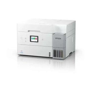 Epson ET-4956 solution d’impression A4 blanche ecotank équipée d’une connexion Wi-Fi.