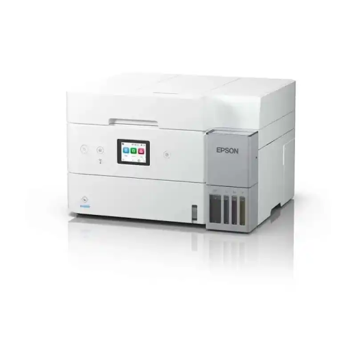 Epson ET-4956 solution d’impression A4 blanche ecotank équipée d’une connexion Wi-Fi.