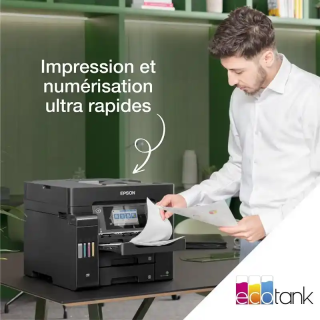 Epson ET-5850  imprimante multifonction A4 ecotank avec wi-Fi, réservoirs d’encre et fax.