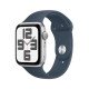 Apple Watch SE (2ème gén) GPS - Aluminium - 44mm - Argent - Sport - Bleu Orage