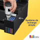 Epson ET-15000 imprimante multifonction A3+ wi-fi ecotank équipée de réservoirs d’encre.