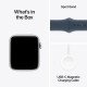 Apple Watch SE (2ème gén) GPS - Aluminium - 44mm - Argent - Sport - Bleu Orage