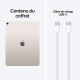Apple iPad Air Wi-Fi 11" Ecran Liquid Retina - Puce M4 - CPU 8 cœurs/ GPU 9 cœurs - 12 Go RAM - 128 Stockage - Lumière Stellaire