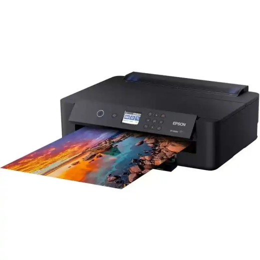 Epson ET-2840 imprimante multifonction A4 Wi-Fi Ecotank équipée de réservoirs d’encre.