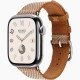 Apple Watch Hermès Series 10 GPS + Cellulaire - Titane 46 mm - Tour Or