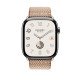 Apple Watch Hermès Series 10 GPS + Cellulaire - Titane 46 mm - Tour Or
