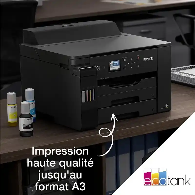Epson ET-16150 imprimante A3+ Ecotank  avec réservoirs d’encre et wi-fi haute qualité.