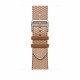 Apple Watch Hermès Series 10 GPS + Cellulaire - Titane 46 mm - Tour Or