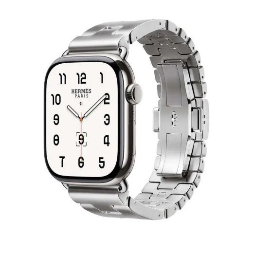 Apple Watch Hermès Series 10 GPS + Cellulaire - Titane 42 mm -  Acier Satiné