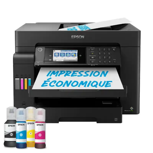 Epson ET-16650 imprimante multifonction A3+Ecotank avec Wi-Fi, réservoirs d’encre et fax.