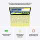Apple MacBook Neo - 13 pouces - Puce A18 Pro - CPU 6 cœurs/ GPU 5 cœurs - 8 Go RAM - 256 Go SSD - Jaune agrume