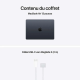 Apple MacBook Air - 13,6 pouces - Puce M5 - CPU 10 cœurs/ GPU 8 cœurs - 16 Go RAM - 512 Go SSD - Minuit