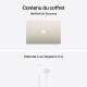 Apple MacBook Air - 15,3 pouces - Puce M5 - CPU 10 cœurs/ GPU 10 cœurs - 16 Go RAM - 512 Go SSD - Lumière Stellaire