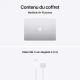 Apple MacBook Air - 15,3 pouces - Puce M5 - CPU 10 cœurs/ GPU 10 cœurs - 16 Go RAM - 512 Go SSD - Argent