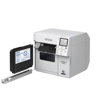 Epson CW-C4000e (bk) imprimante d’étiquettes couleur bureautique authentique.
