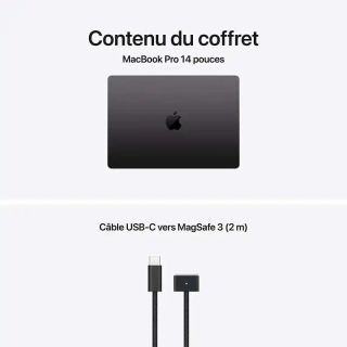 Apple Macbook Pro - 14,2 pouces - Puce M5 Max - CPU 18 cœurs/ GPU 32 cœurs - 32 Go RAM - 2 To SSD - Noir Sidéral