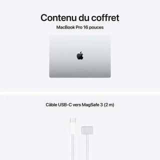 Apple MacBook Pro - 16,2 Pouces - Puce M5 Pro - CPU 18 cœurs/ GPU 20 cœurs - 24 Go RAM - 1 To SSD - Argent