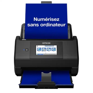 Epson WorkForce  ES-580W Scanner à défilement recto verso A4 authentique et fiable.