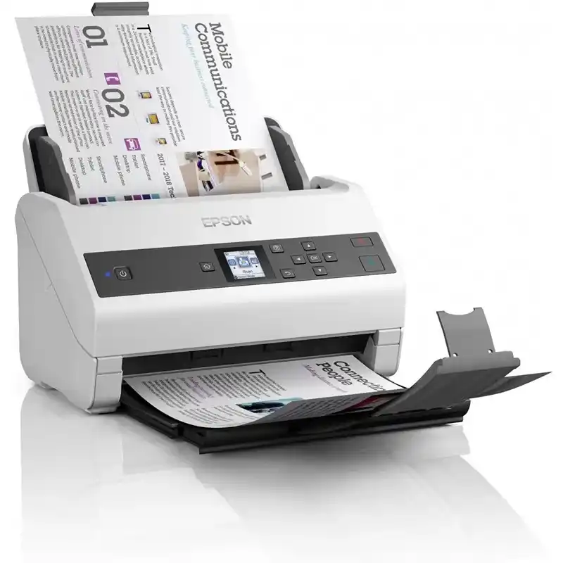 Epson WorkForce DS-870 scanner de documents de bureau à défilement vertical.
