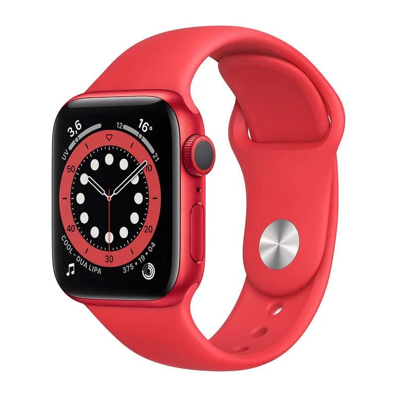 Apple Watch Série 6 GPS  - Boîtier en aluminium rouge 40 mm - Bracelet sport