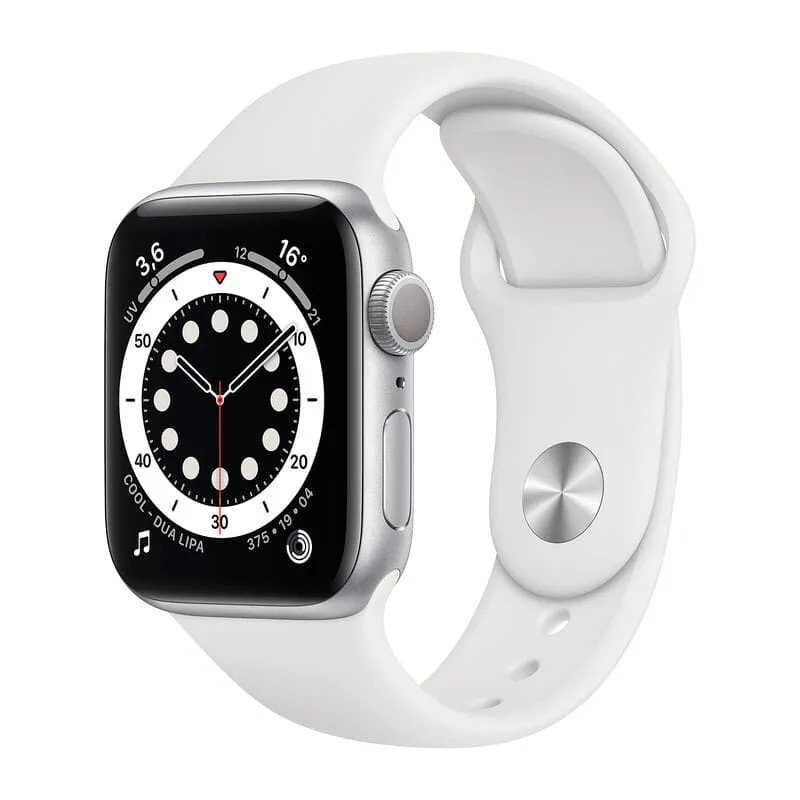 Apple Watch Série 6 GPS + Cellulaire -  boîtier en aluminium argenté de 40 mm