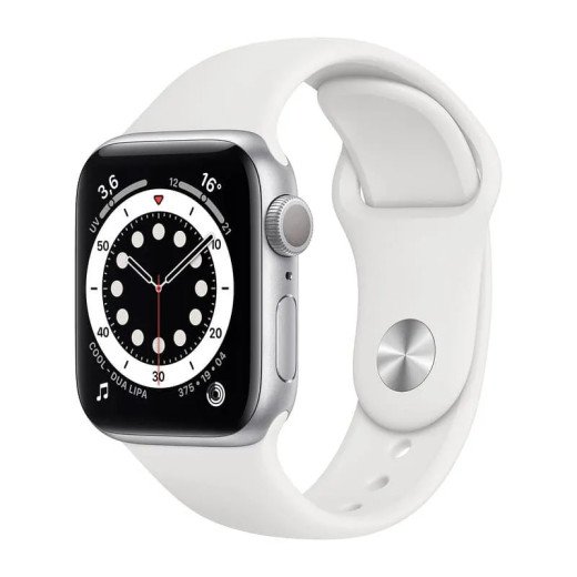 Apple Watch Série 6 GPS + Cellulaire -  boîtier en aluminium argenté de 40 mm