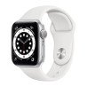 Apple Watch Série 6 GPS + Cellulaire -  boîtier en aluminium argenté de 40 mm
