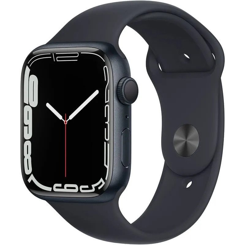 Apple Watch Series 7 GPS - Boîtier en aluminium  minuit 45 mm - Bracelet sport