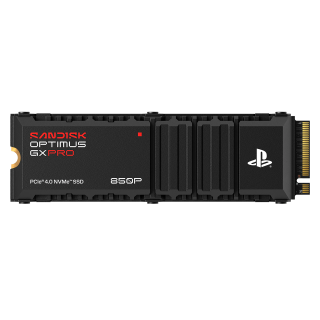 Sandisk Disque SSD NVMe™ Optimus GX PRO 850P pour consoles PS5® - 1 To - 7,300MB/s Vitesses de lecture séquentielle