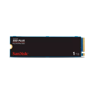 SanDisk Disque interne SSD PLUS M.2 NVMe PCIe Gen 3.0 - 1 To, M.2 2280 - 3200MB/s Vitesses de lecture séquentielle