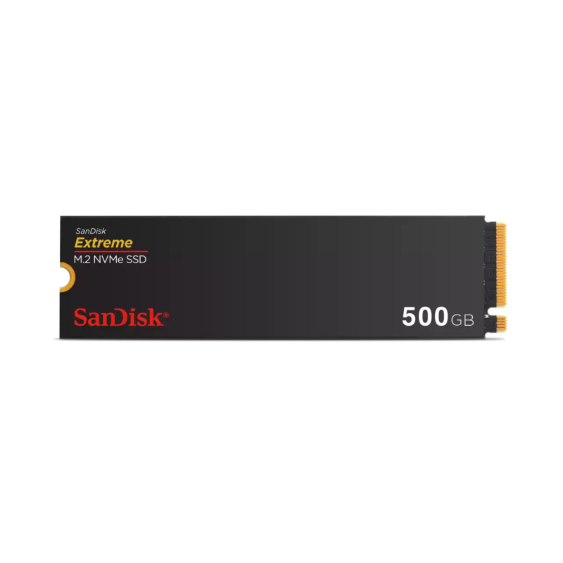 SanDisk Disque interne SSD Extreme M.2 NVMe PCIe Gen 4.0 - 500 Go, M.2 2280 - 5000MB/s Vitesses de lecture séquentielle