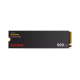 SanDisk Disque interne SSD Extreme M.2 NVMe PCIe Gen 4.0 - 500 Go, M.2 2280 - 5000MB/s Vitesses de lecture séquentielle