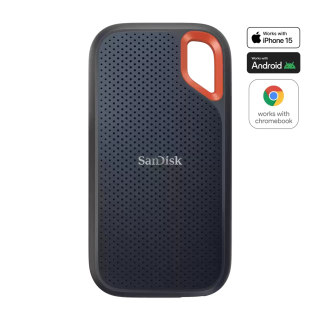 SanDisk Extreme Portable SSD 1To - Disque SSD externe - USB 3.2 Gen 2 Interface - 1050MB/s Vitesses de lecture séquentielle
