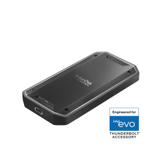 SanDisk Professional 1 To PRO-G40 SSD - 3000 Mo/s - Thunderbolt 3 - USB-C - Robuste à l'eau et à la poussière - Formaté exFAT